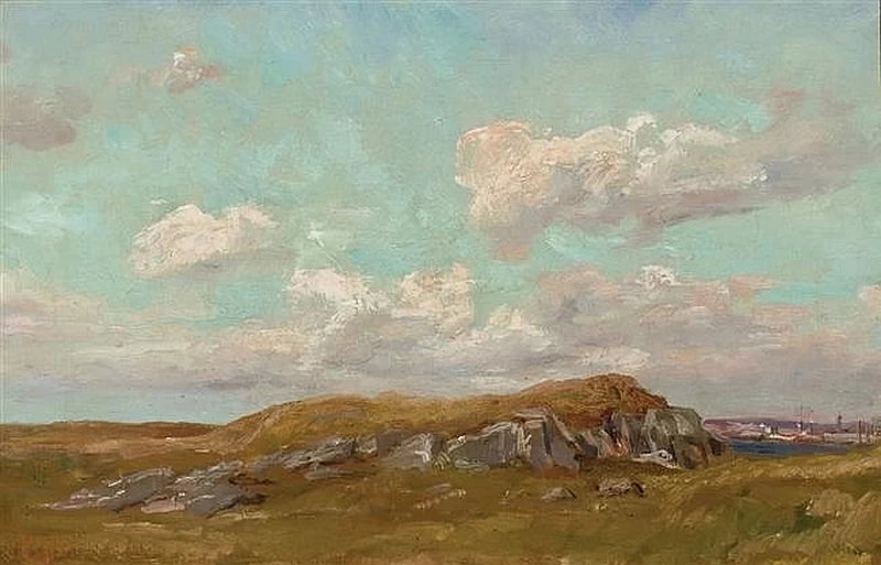 Paesaggio con collina